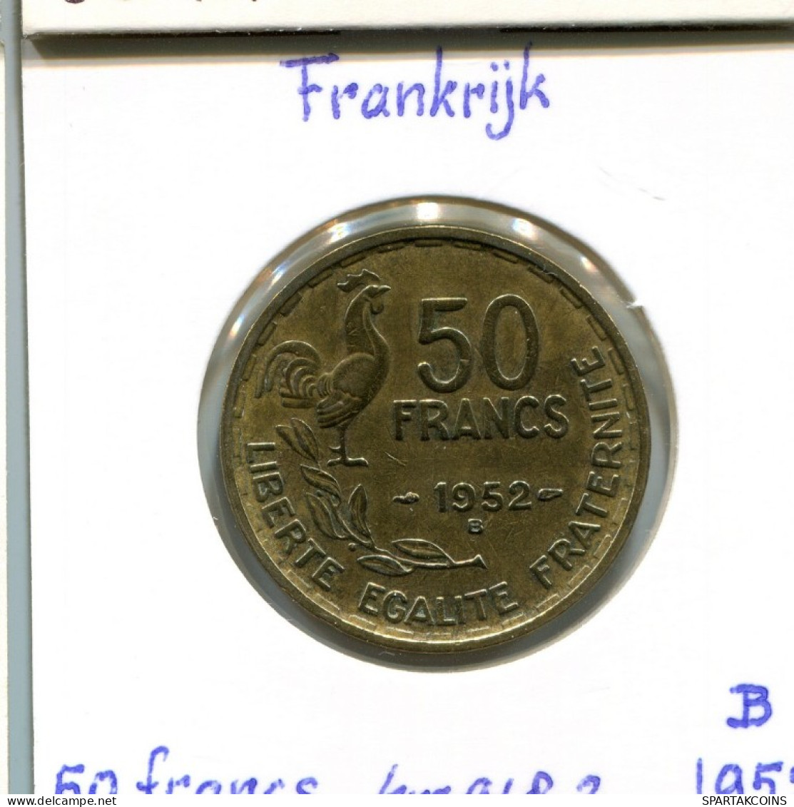 50 FRANCS 1952 B FRANCE Pièce Française #AM447.F.A - 50 Francs
