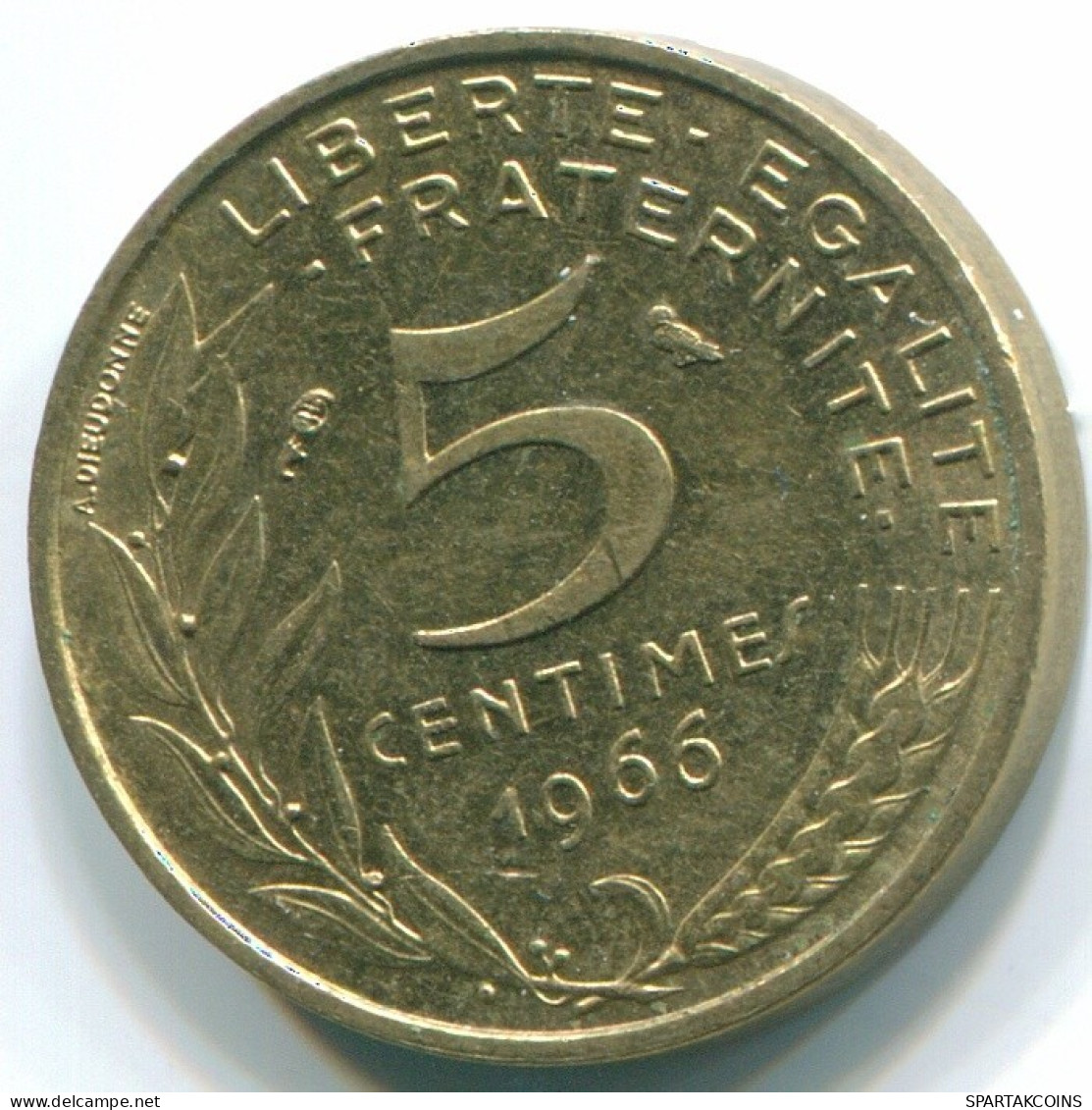 5 CENTIMES 1966 FRANCE Pièce UNC #FR1239.1.F.A - 5 Centimes