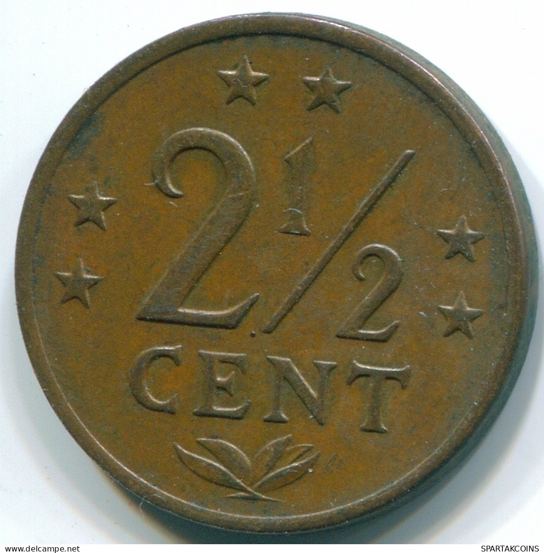 2 1/2 CENT 1971 ANTILLAS NEERLANDESAS Bronze Colonial Moneda #S10493.E.A - Netherlands Antilles