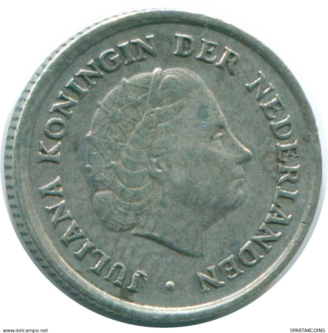 1/10 GULDEN 1966 NETHERLANDS ANTILLES SILVER Colonial Coin #NL12681.3.U.A - Niederländische Antillen