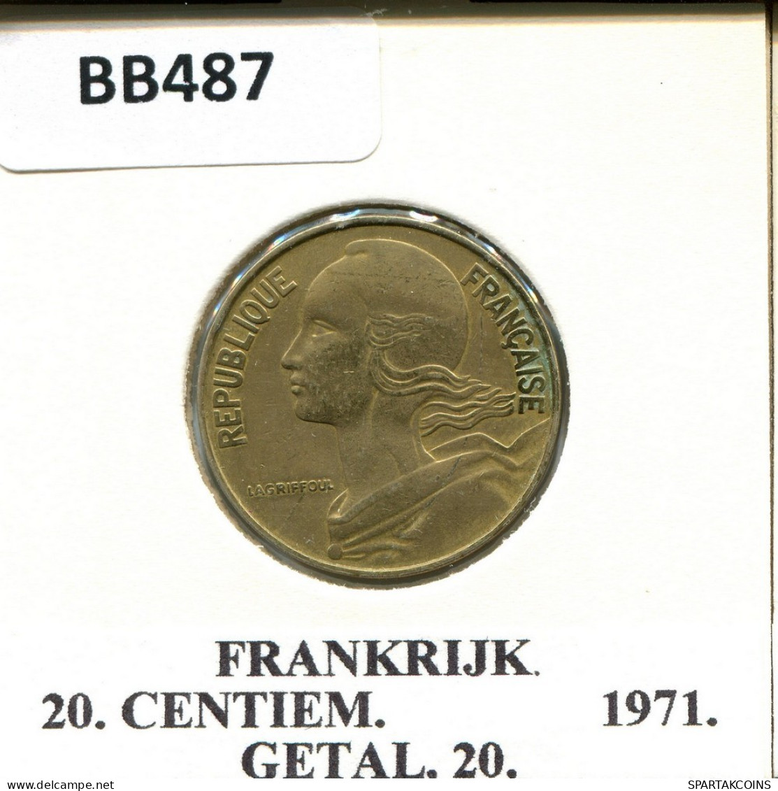 20 CENTIMES 1971 FRANCE Coin #BB487.U.A - 20 Centimes