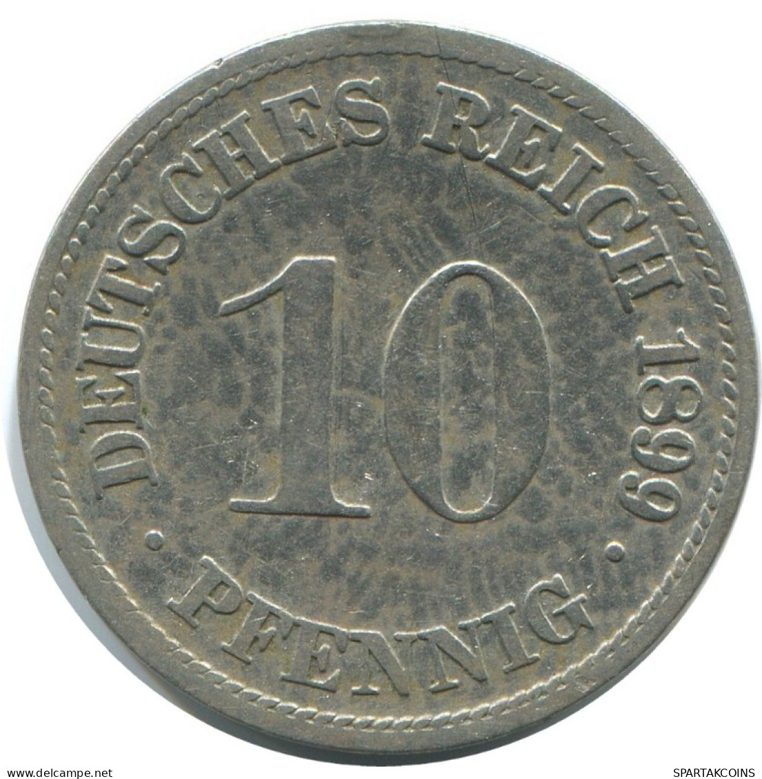 10 PFENNIG 1899 D ALEMANIA Moneda GERMANY #AE537.E.A - 10 Pfennig