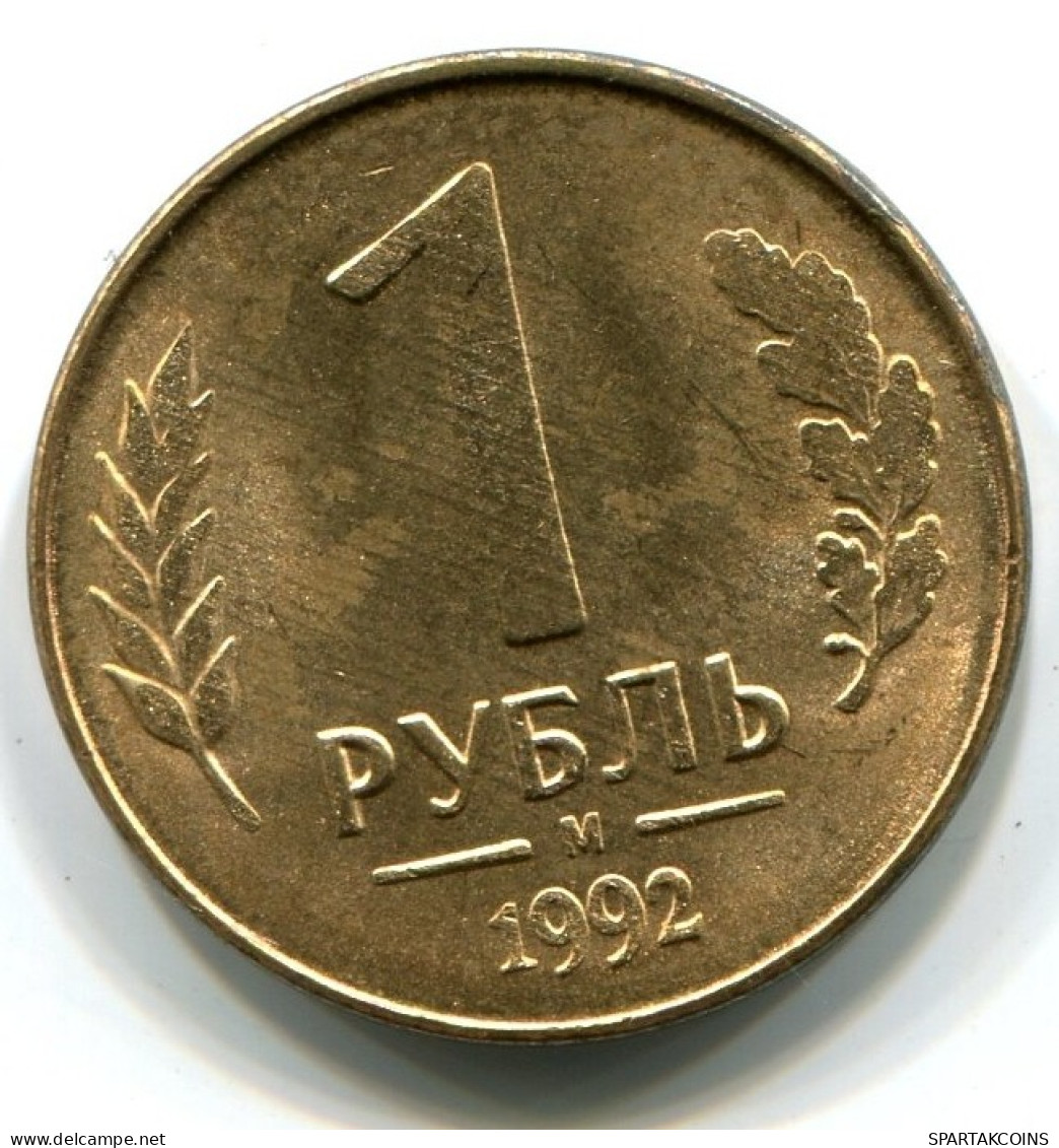 1 RUBLE 1992 RUSIA RUSSIA UNC Moneda #W11468.E.A - Russie