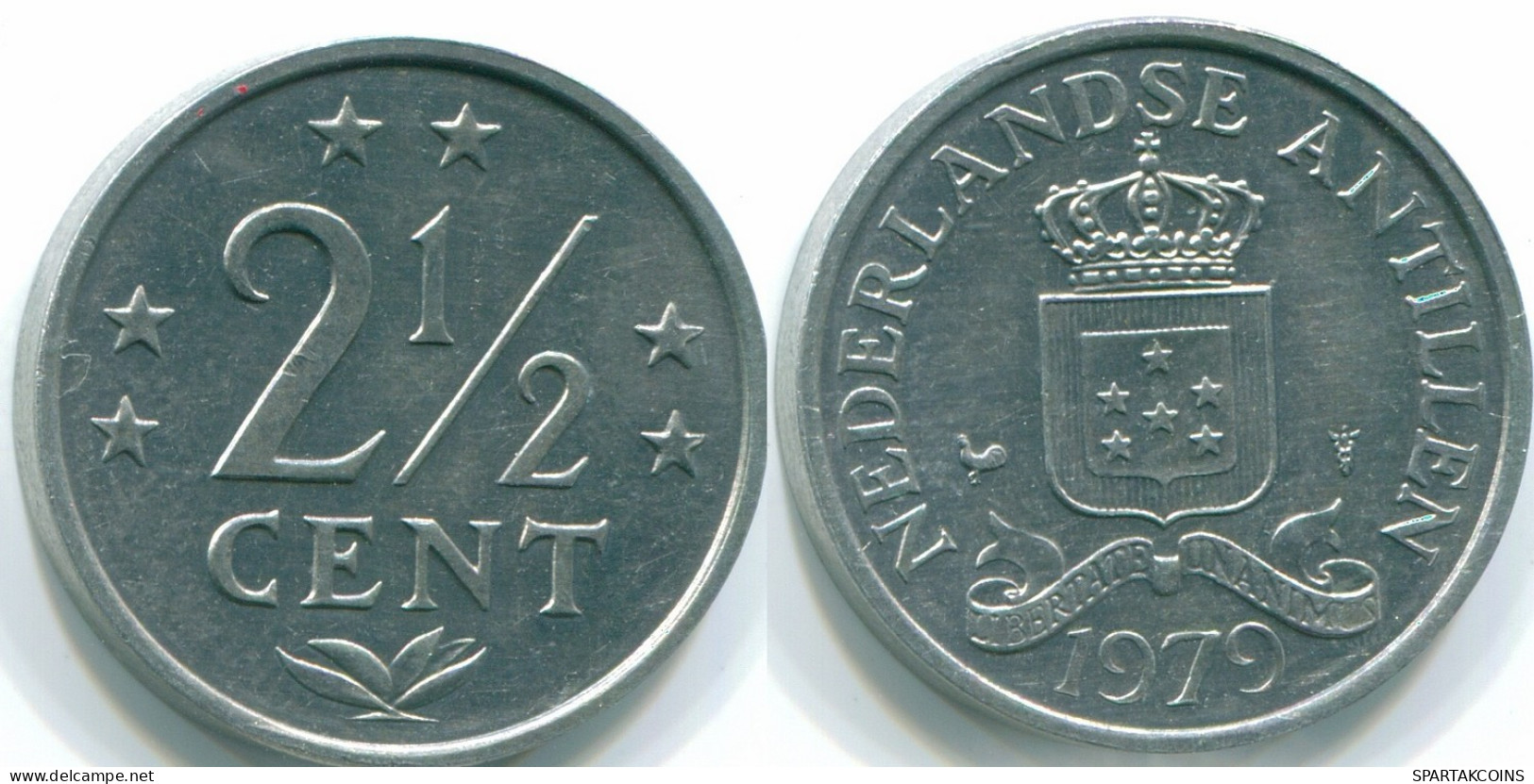 2 1/2 CENT 1979 ANTILLAS NEERLANDESAS Aluminium Colonial Moneda #S10565.E.A - Niederländische Antillen