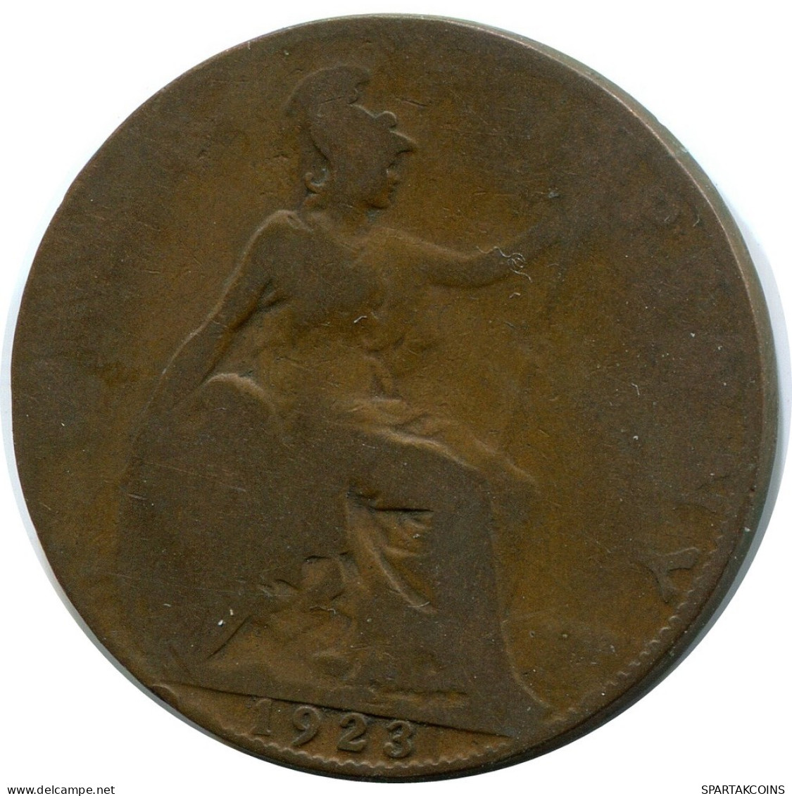 HALF PENNY 1923 UK GROßBRITANNIEN GREAT BRITAIN Münze #AZ594.D.A - C. 1/2 Penny