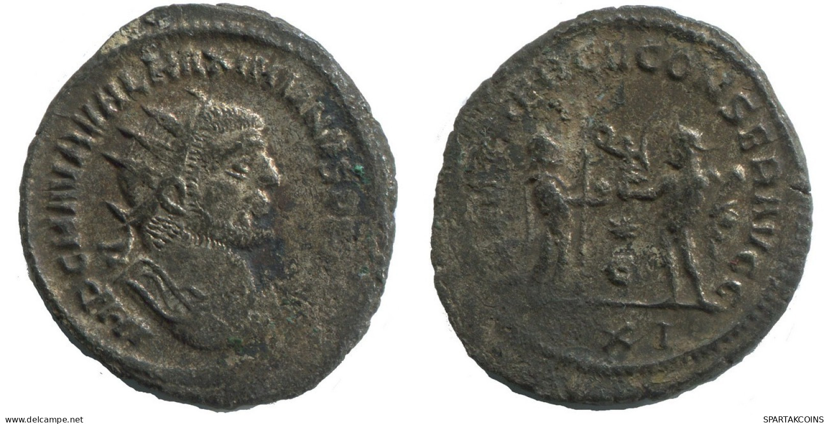 MAXIMIANUS SILVERED LATE ROMAN COIN 3.5g/24mm #ANT2692.41.U.A - Die Tetrarchie Und Konstantin Der Große (284 / 307)