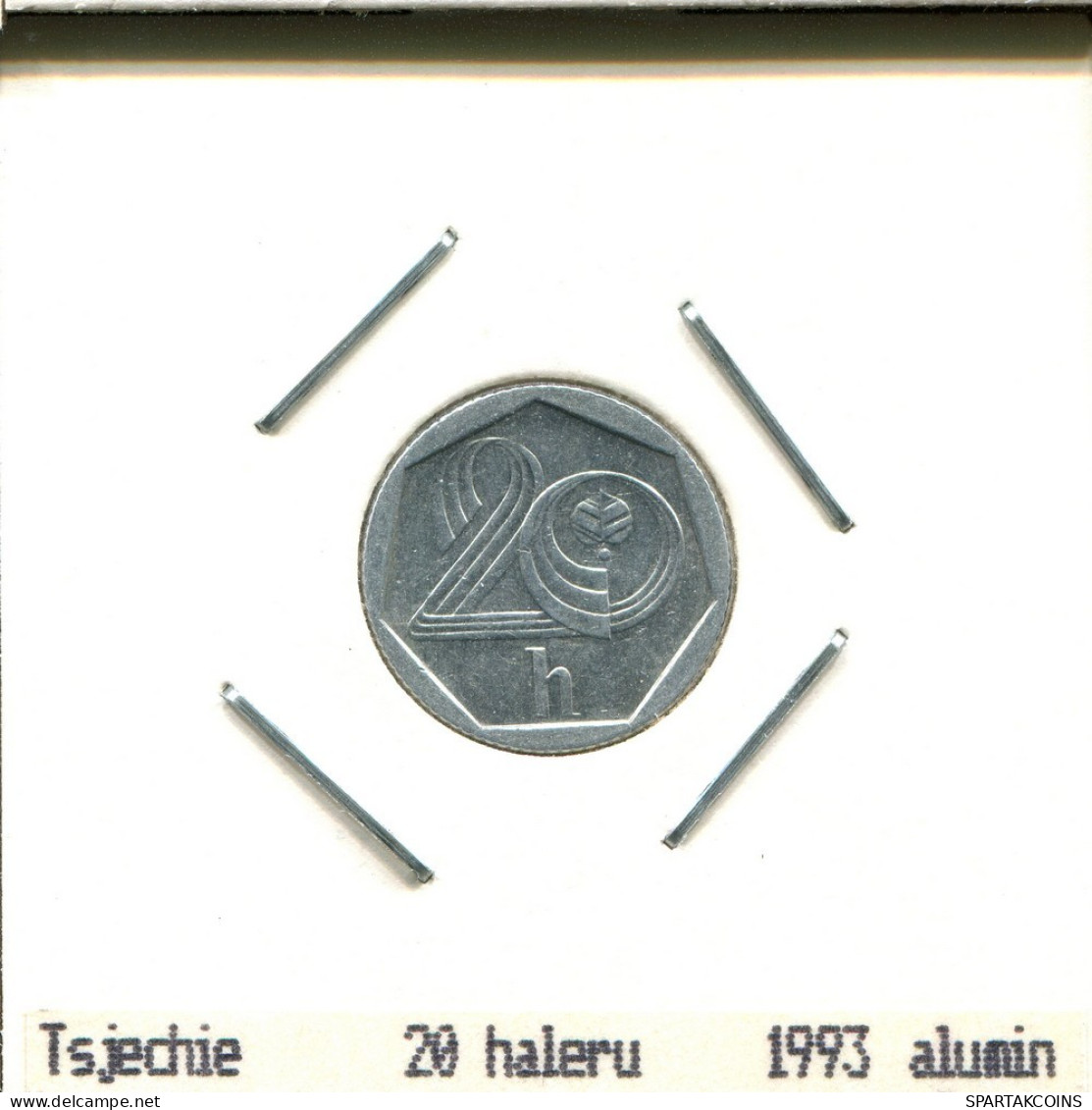 20 HALERU 1993 CZECHOSLOVAKIA Coin #AS549.U.A - Tschechoslowakei