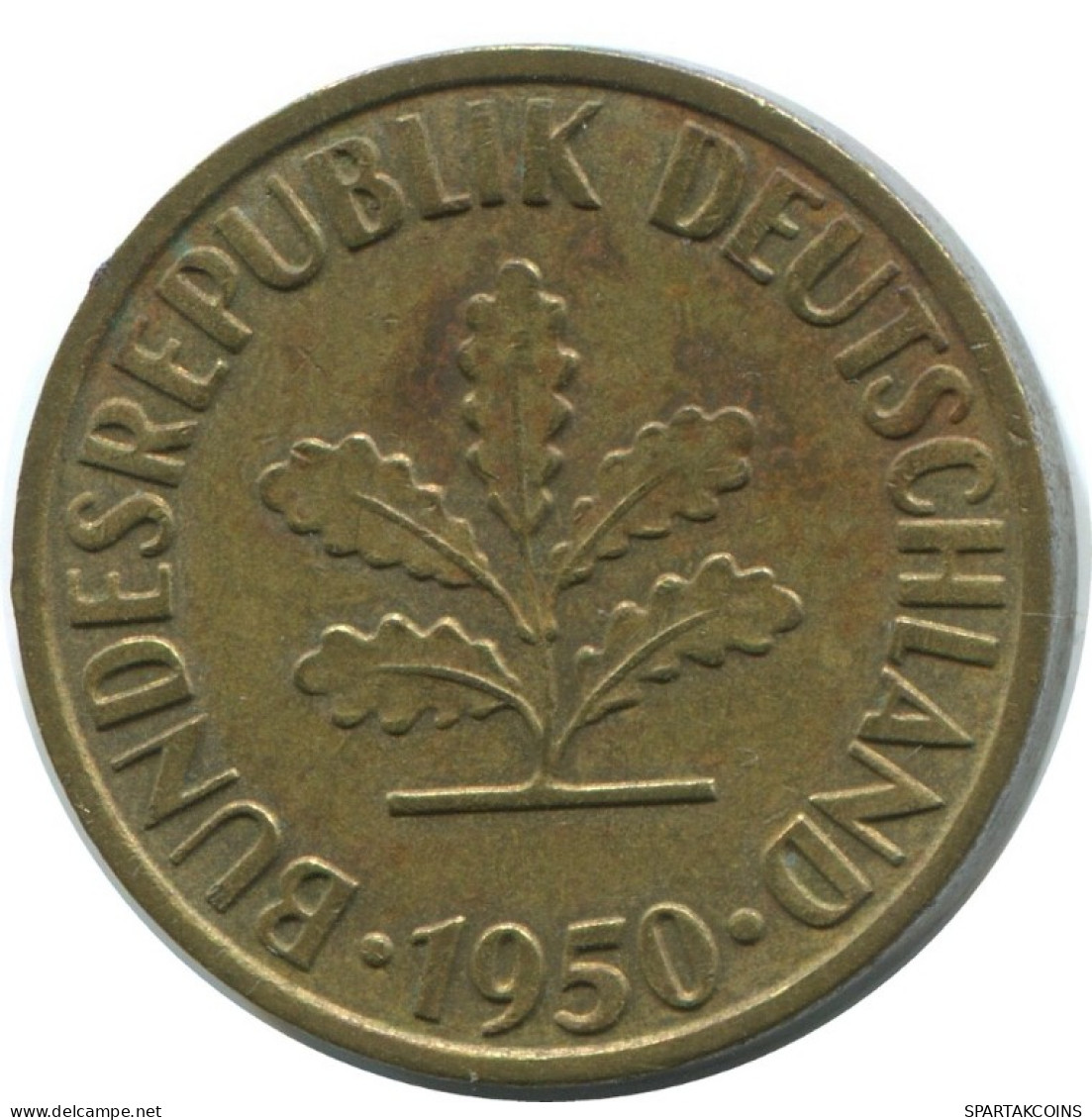 10 PFENNIG 1950 J BRD ALEMANIA Moneda GERMANY #AD830.9.E.A - 10 Pfennig