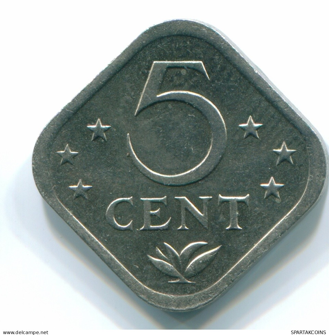 5 CENTS 1982 NIEDERLÄNDISCHE ANTILLEN Nickel Koloniale Münze #S12353.D.A - Niederländische Antillen