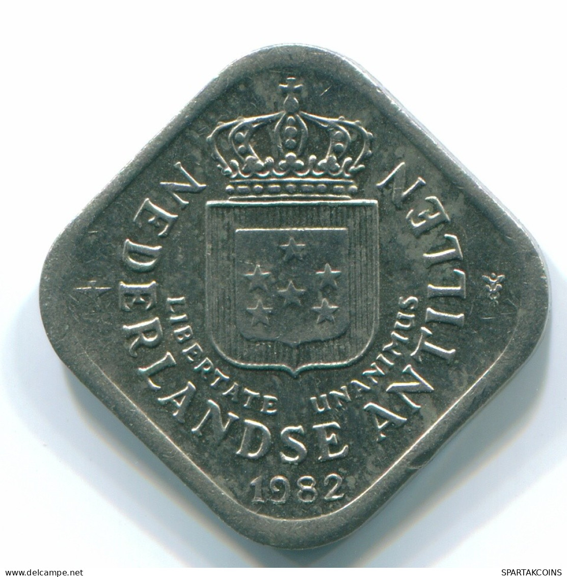 5 CENTS 1982 NIEDERLÄNDISCHE ANTILLEN Nickel Koloniale Münze #S12353.D.A - Antilles Néerlandaises