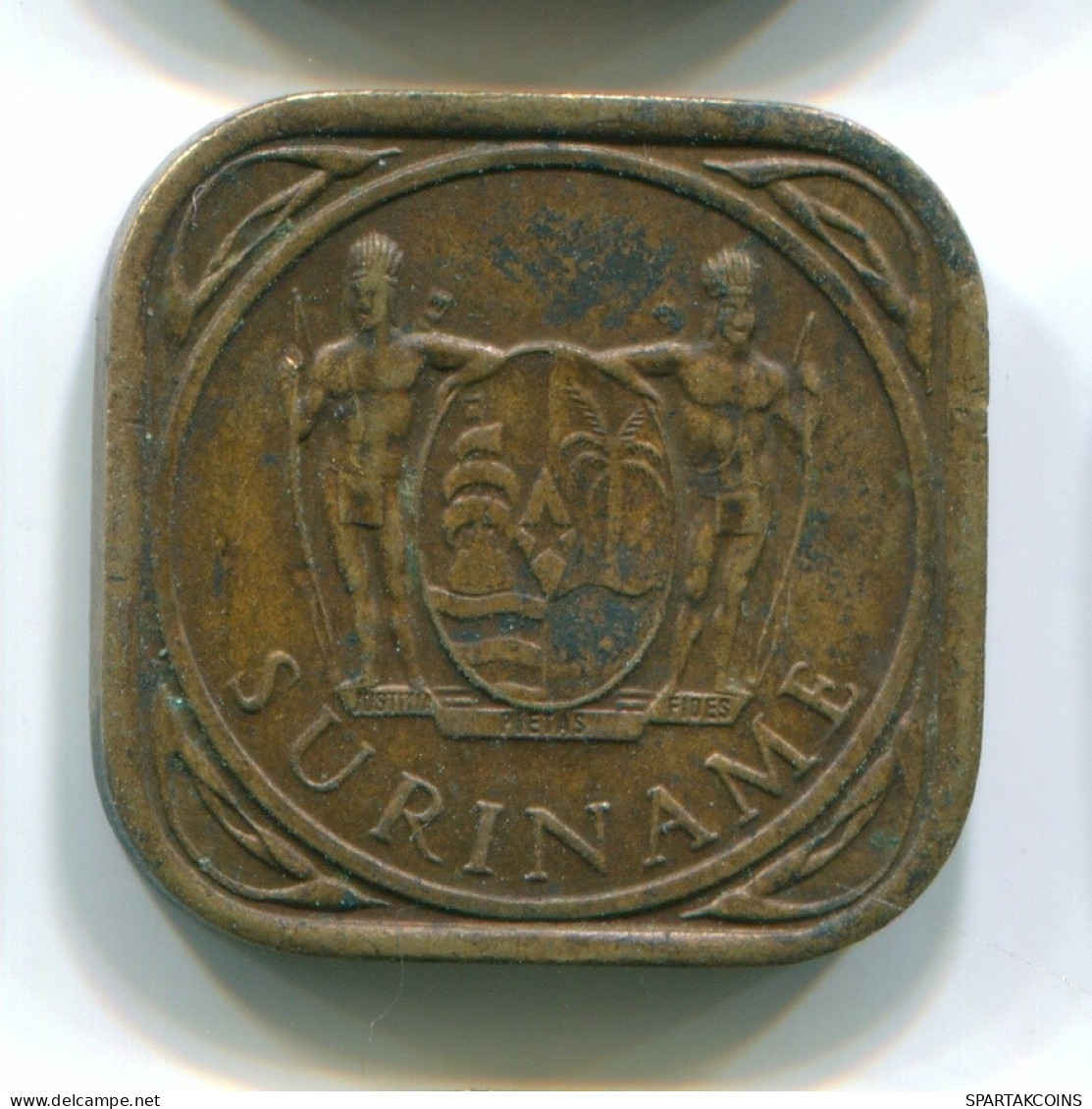 5 CENTS 1966 SURINAME Netherlands Nickel-Brass Colonial Coin #S12806.U.A - Surinam 1975 - ...