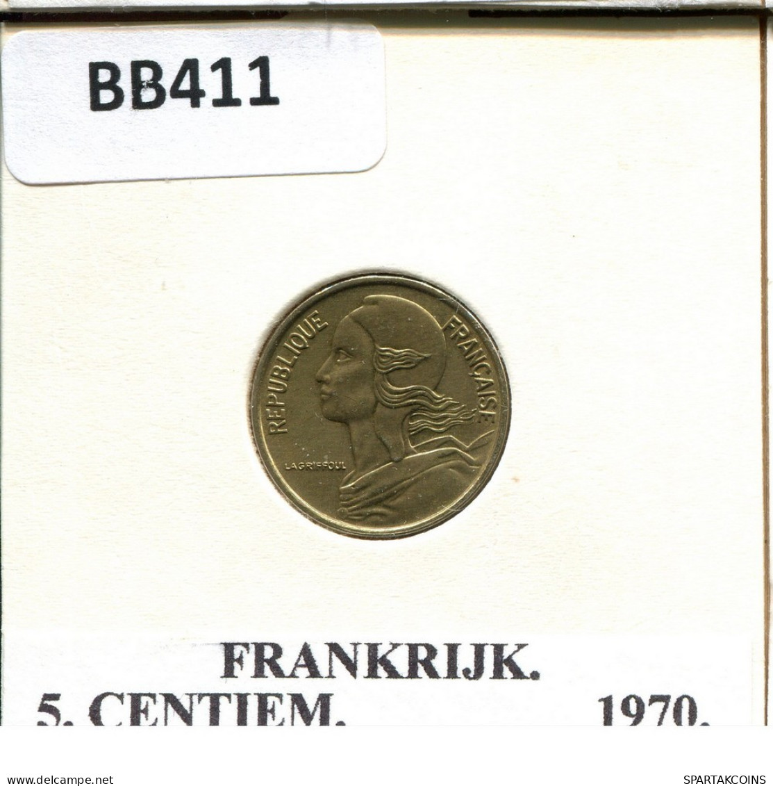 5 CENTIMES 1970 FRANKREICH FRANCE Französisch Münze #BB411.D.A - 5 Centimes