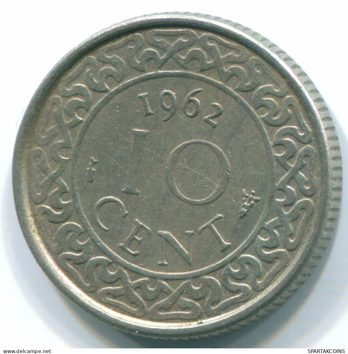 10 CENTS 1962 SURINAME Netherlands Nickel Colonial Coin #S13170.U.A - Suriname 1975 - ...