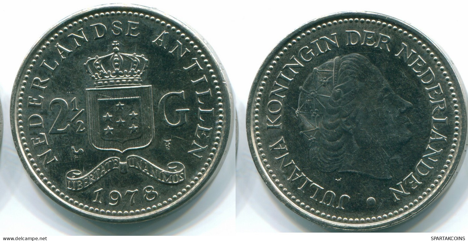 1 GULDEN 1978 ANTILLAS NEERLANDESAS Nickel Colonial Moneda #S12064.E.A - Niederländische Antillen