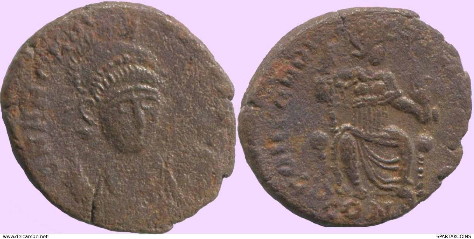 LATE ROMAN IMPERIO Moneda Antiguo Auténtico Roman Moneda 2g/16mm #ANT2317.14.E.A - Der Spätrömanischen Reich (363 / 476)