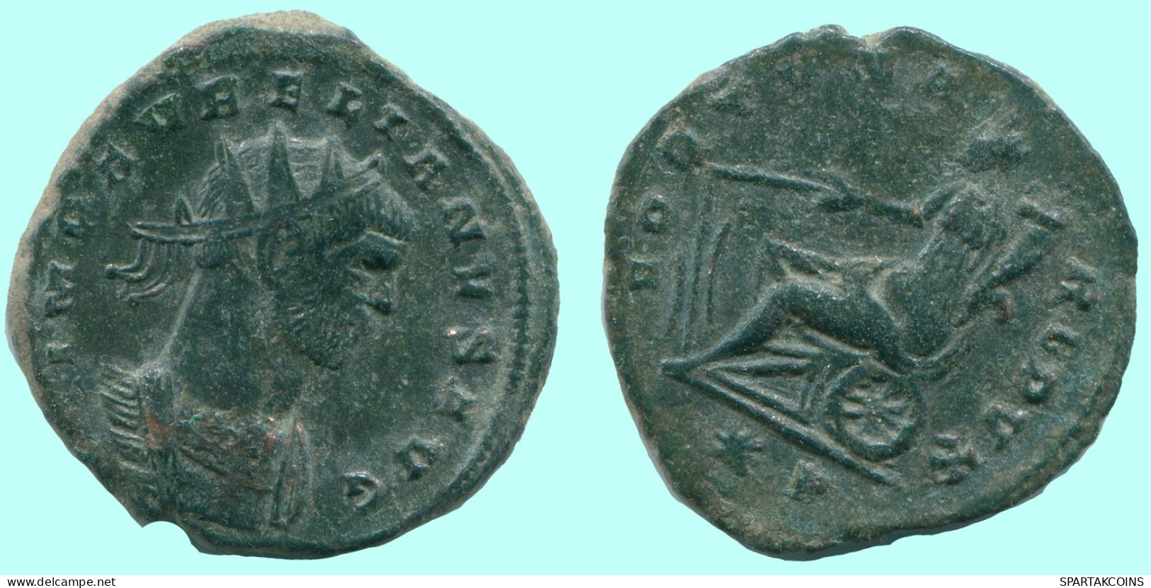AURELIAN AE ANTONINIANUS SISCIA Mint AD 270 FORTVNA 3.9g/21mm #ANC13061.17.E.A - The Military Crisis (235 AD Tot 284 AD)