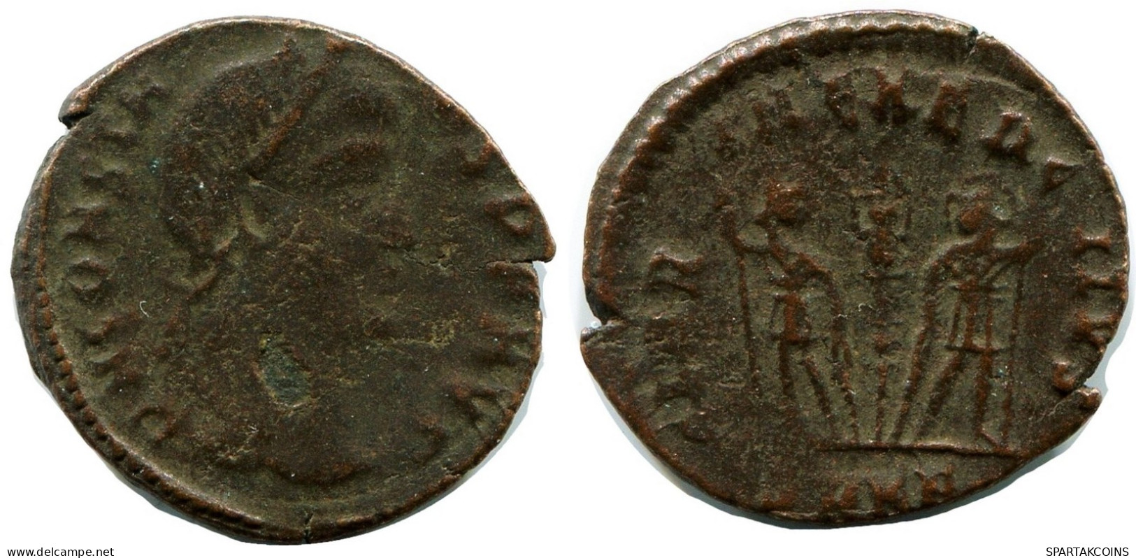 CONSTANS MINTED IN CYZICUS FROM THE ROYAL ONTARIO MUSEUM #ANC11676.14.U.A - The Christian Empire (307 AD To 363 AD)