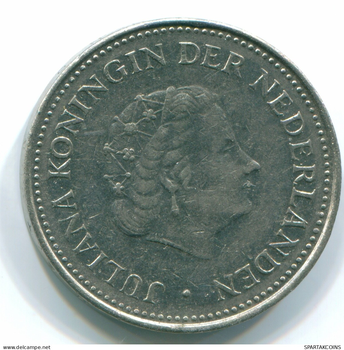 1 GULDEN 1971 NETHERLANDS ANTILLES Nickel Colonial Coin #S11955.U.A - Niederländische Antillen
