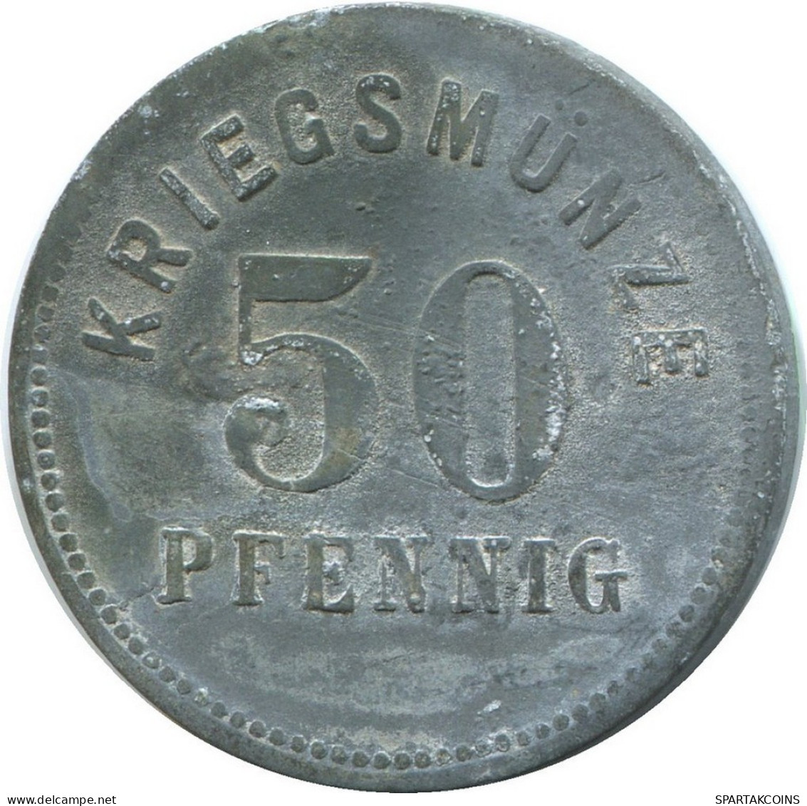 50 PFENNIG 1917 BENSHEIM NOTGELD DEUTSCHLAND Münze GERMANY #DE10516.6.D.A - 50 Renten- & 50 Reichspfennig