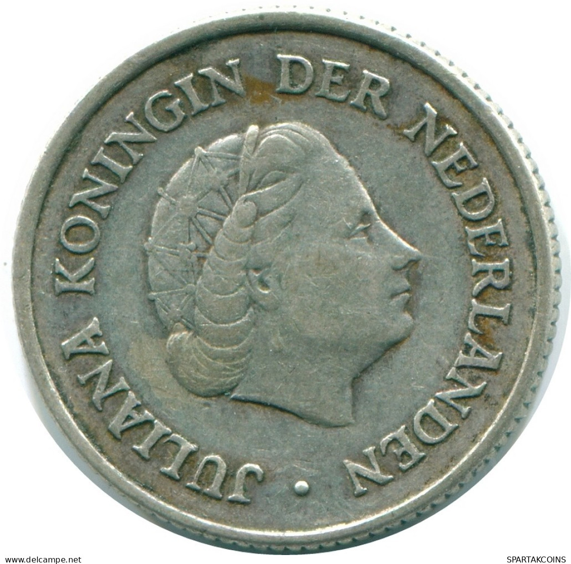 1/4 GULDEN 1962 NIEDERLÄNDISCHE ANTILLEN SILBER Koloniale Münze #NL11135.4.D.A - Niederländische Antillen