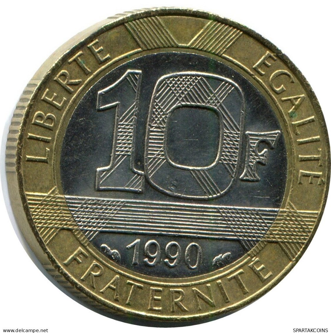 10 FRANCS 1990 FRANCE Pièce BIMETALLIC #AZ412.F.A - 10 Francs