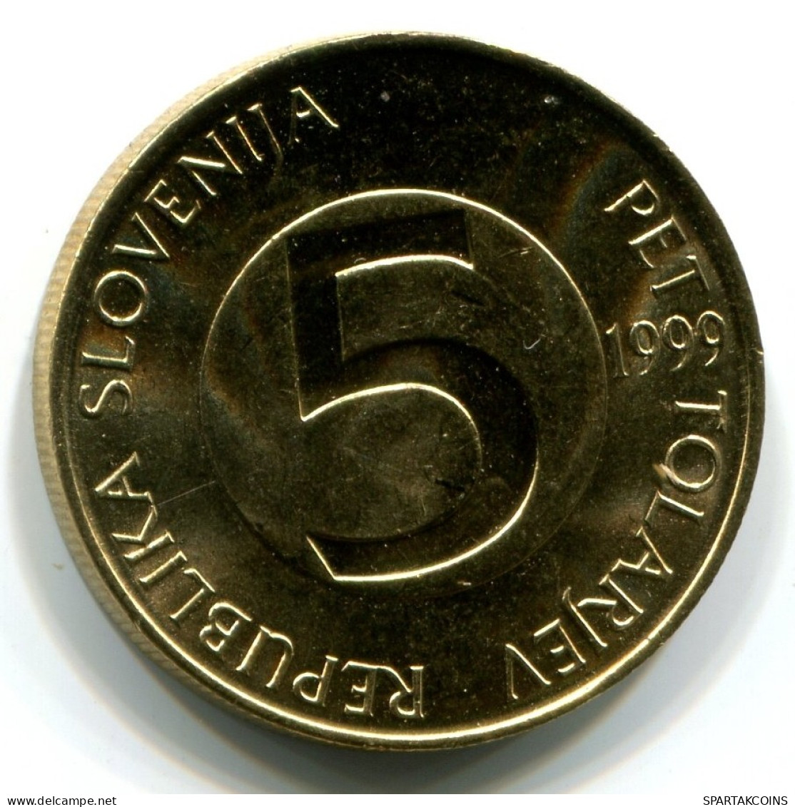 5 TOLAR 2000 ESLOVENIA SLOVENIA UNC Moneda HEAD CAPRICORN #W11081.E.A - Slovenia