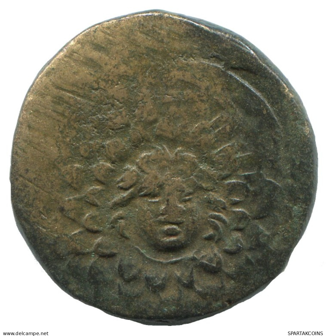 AMISOS PONTOS AEGIS WITH FACING GORGON Ancient GREEK Coin 7.2g/21mm #AA146.29.U.A - Griechische Münzen