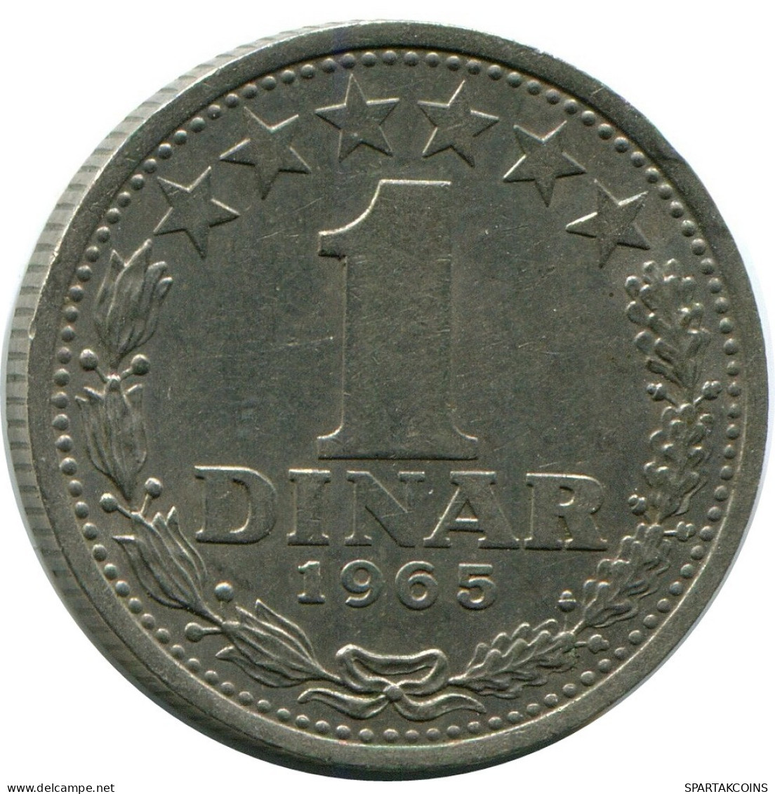 1 DINAR 1965 JUGOSLAWIEN YUGOSLAVIA Münze #AZ590.D.A - Jugoslawien