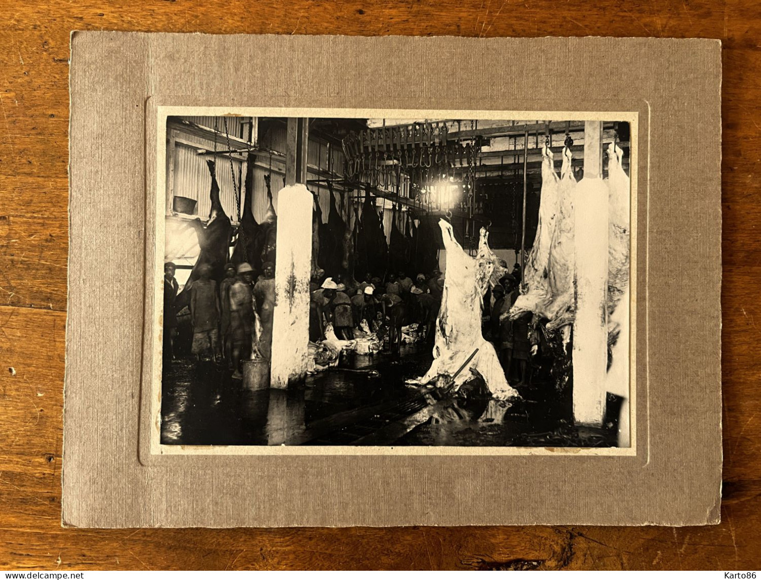 Boanamary , Madagascar * Abattoirs Dépouillage Des Boeufs Tués Juillet 1930 * Boucherie Boucher Abattoir * Photo 17x12cm - Madagaskar