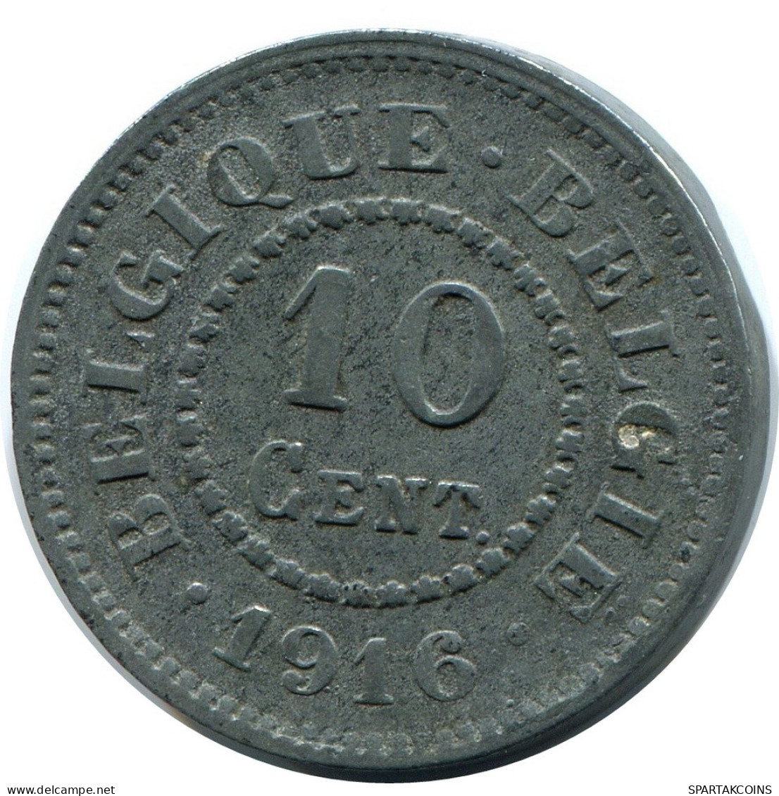 10 CENTIMES 1916 DUTCH Text BELGIUM Coin #BA411.U.A - 10 Centimes