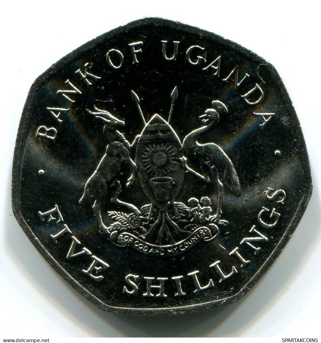 5 SHILLINGS 1987 UGANDA UNC Münze #W11301.D.A - Oeganda