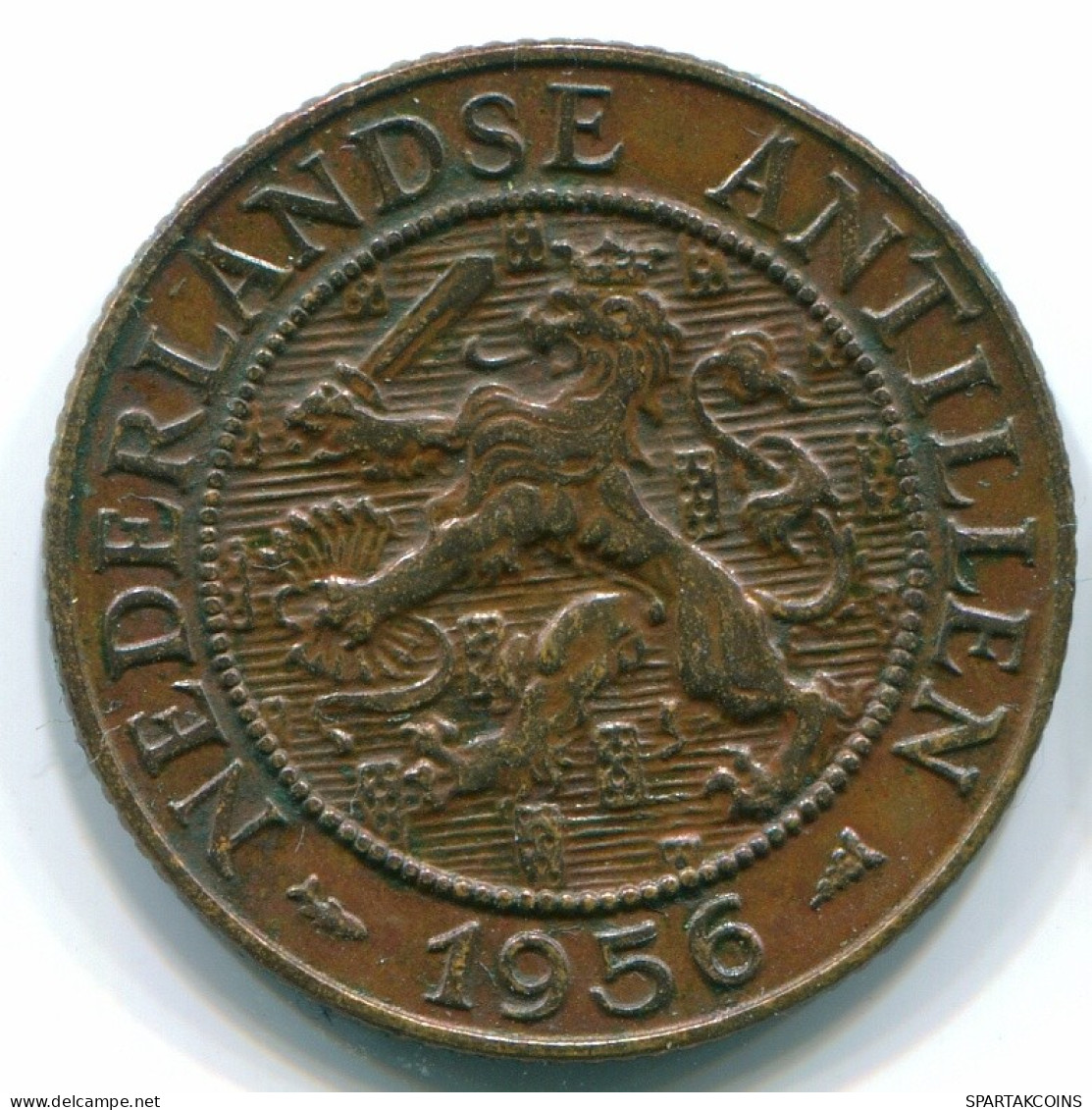 2 1/2 CENT 1956 CURACAO NÉERLANDAIS NETHERLANDS Bronze Colonial Pièce #S10173.F.A - Curaçao