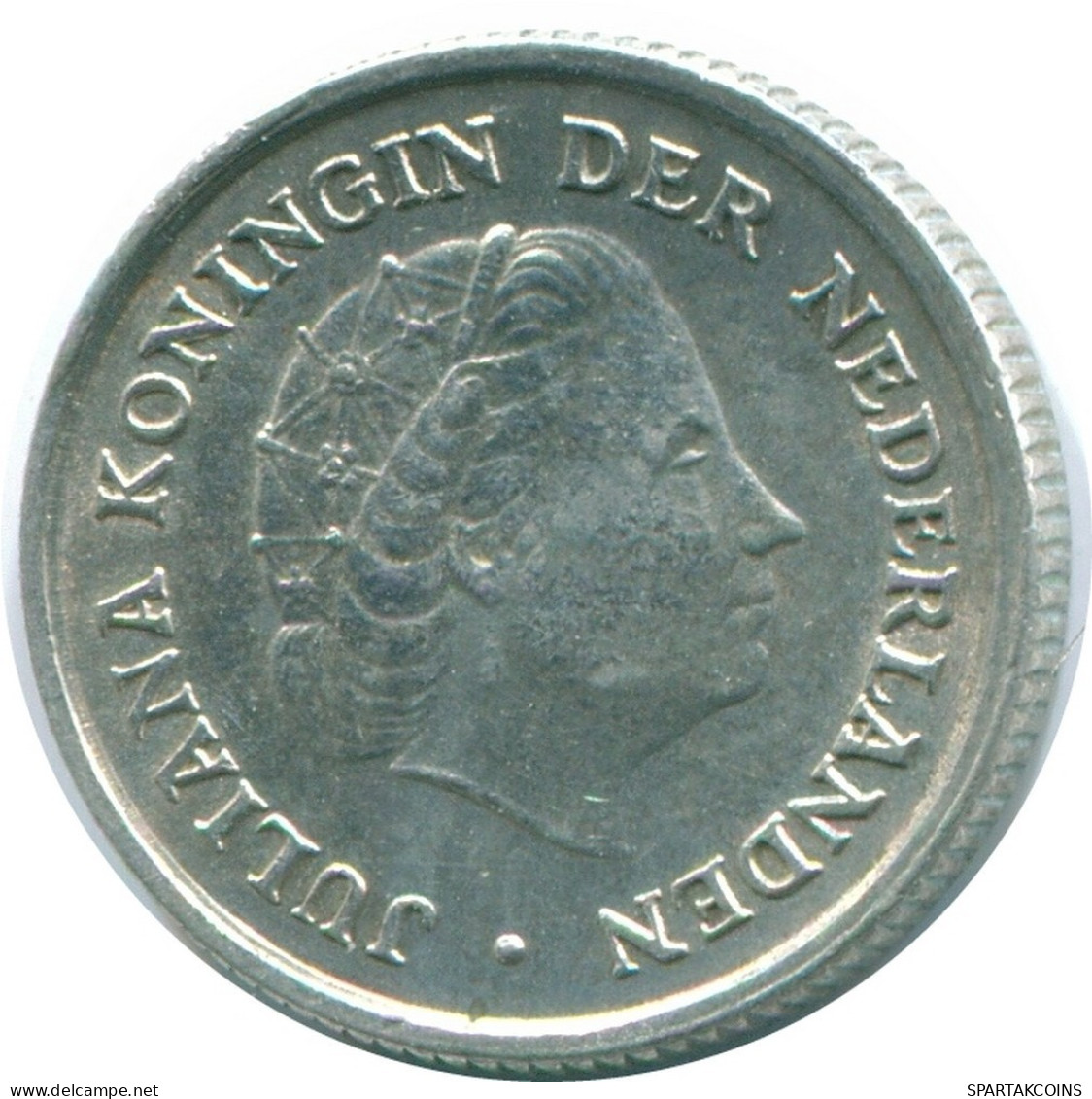 1/10 GULDEN 1963 ANTILLAS NEERLANDESAS PLATA Colonial Moneda #NL12522.3.E.A - Antilles Néerlandaises
