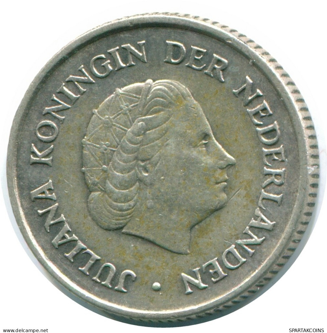 1/4 GULDEN 1970 NETHERLANDS ANTILLES SILVER Colonial Coin #NL11680.4.U.A - Netherlands Antilles