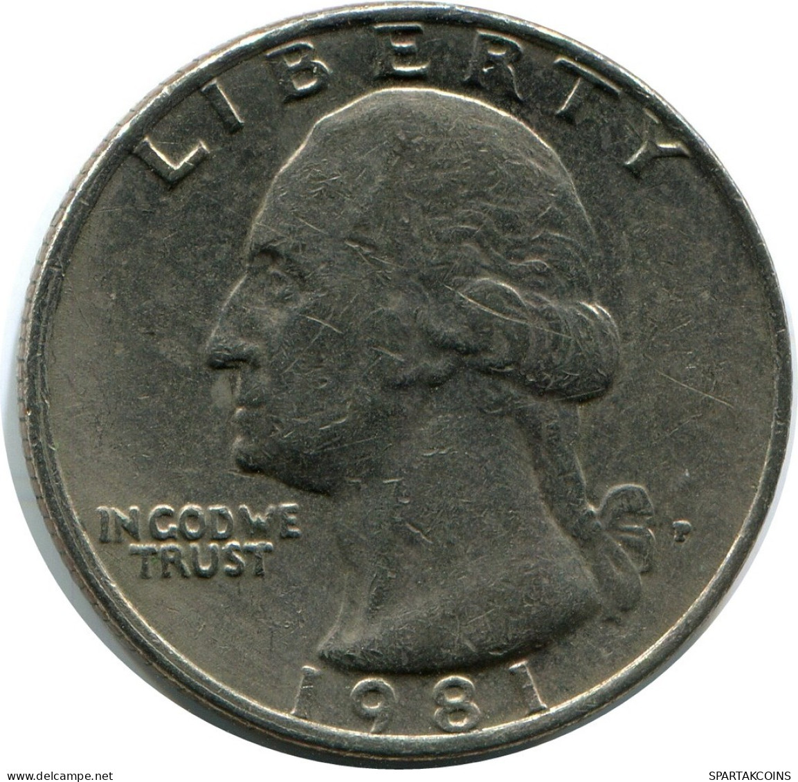1/4 DOLLAR 1981 USA Moneda #AZ271.E.A - 1932-1998: Washington
