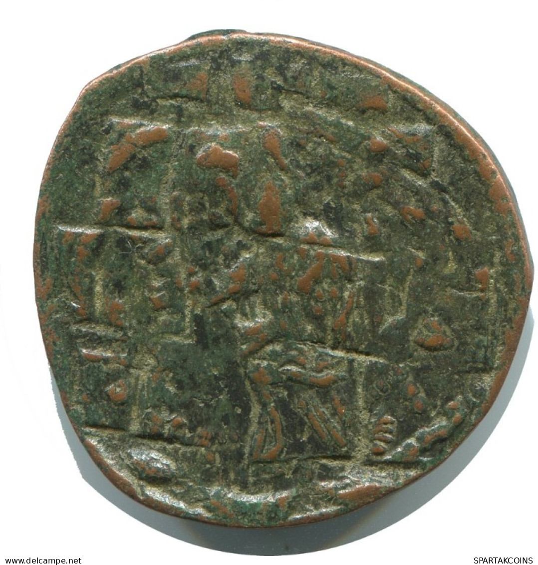 FLAVIUS JUSTINUS II FOLLIS Auténtico Antiguo BYZANTINE Moneda 5.8g/27m #AB291.9.E.A - Byzantinische Münzen