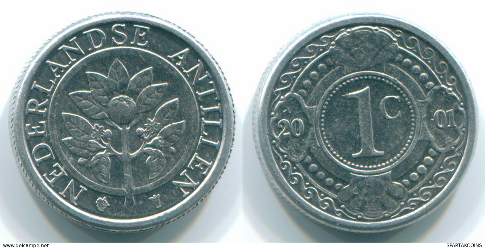 1 CENT 2001 ANTILLAS NEERLANDESAS Aluminium Colonial Moneda #S13166.E.A - Netherlands Antilles