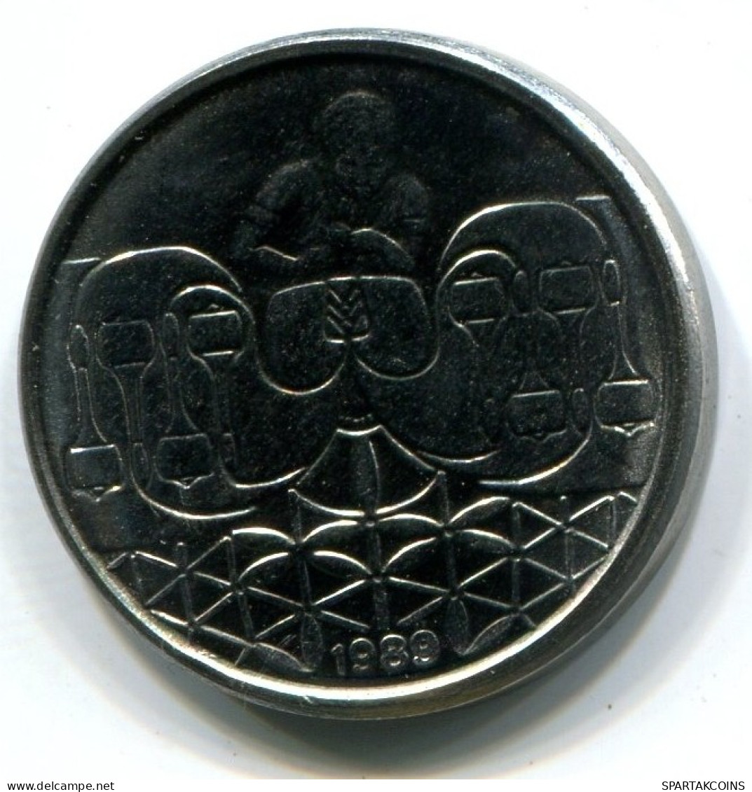 50 CENTAVOS 1989 BRAZIL Coin UNC #W11395.U.A - Brazil