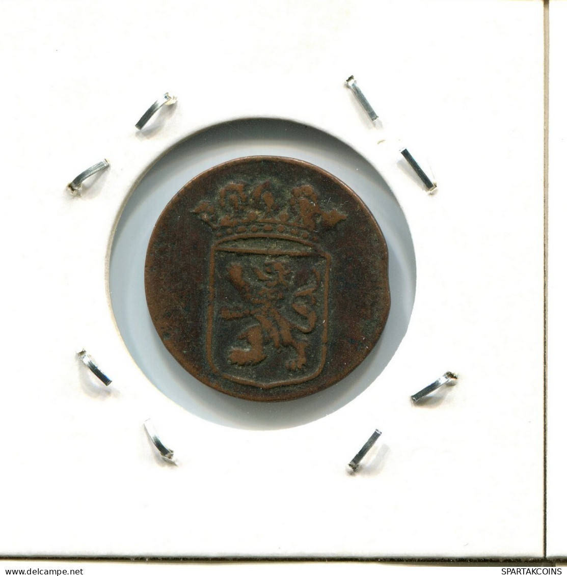 1735 HOLLAND VOC DUIT NETHERLANDS INDIES NEW YORK COLONIAL PENNY #VOC2336.7.U.A - Indes Néerlandaises