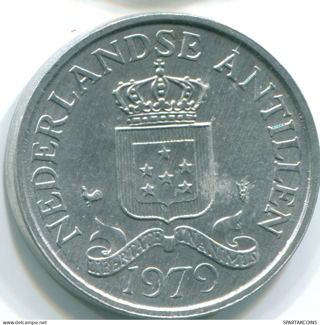 2 1/2 CENT 1979 NETHERLANDS ANTILLES Aluminium Colonial Coin #S10567.U.A - Antilles Néerlandaises