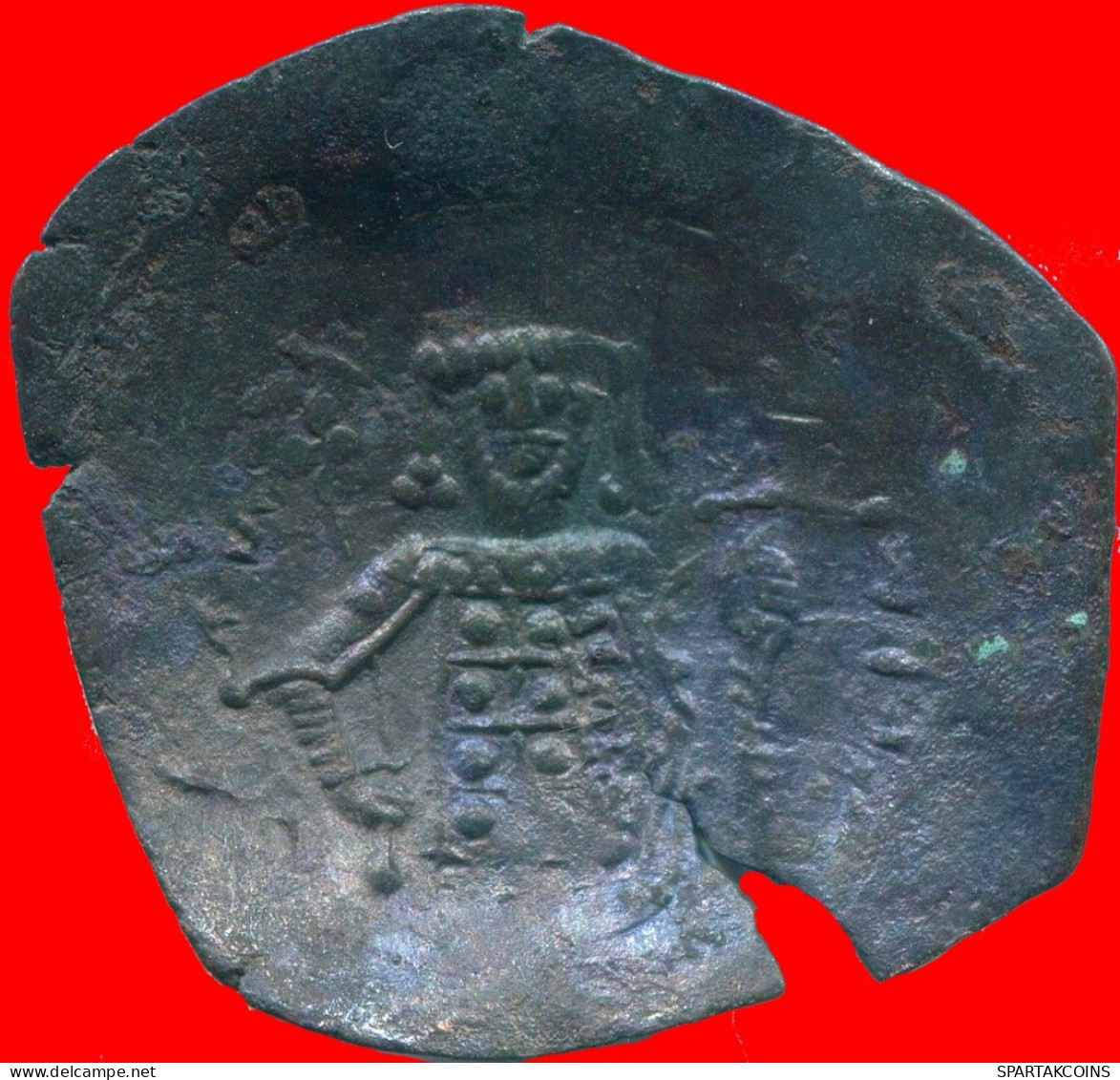 Antique BYZANTIN EMPIRE ASPRON TRACHY Pièce 2.21g/26.17mm #ANC13492.13.F.A - Byzantinische Münzen