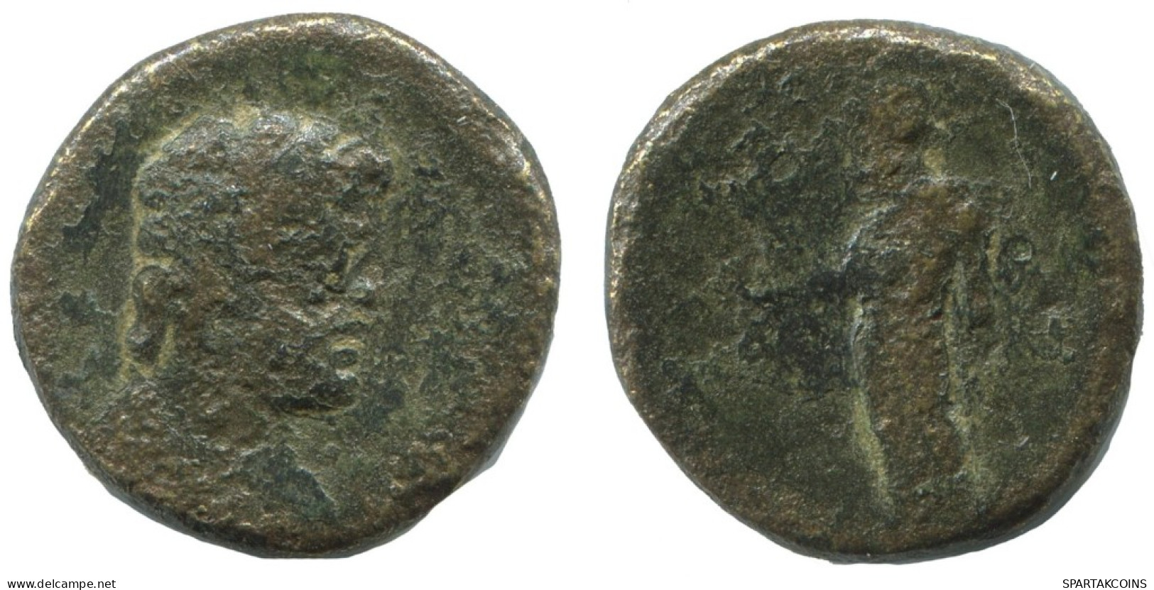 Authentique ORIGINAL GREC ANCIEN Pièce 3.9g/16mm #AG035.12.F.A - Griechische Münzen