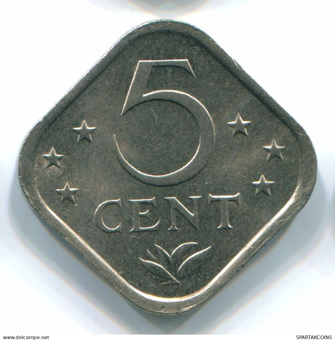 5 CENTS 1975 ANTILLAS NEERLANDESAS Nickel Colonial Moneda #S12233.E.A - Antillas Neerlandesas