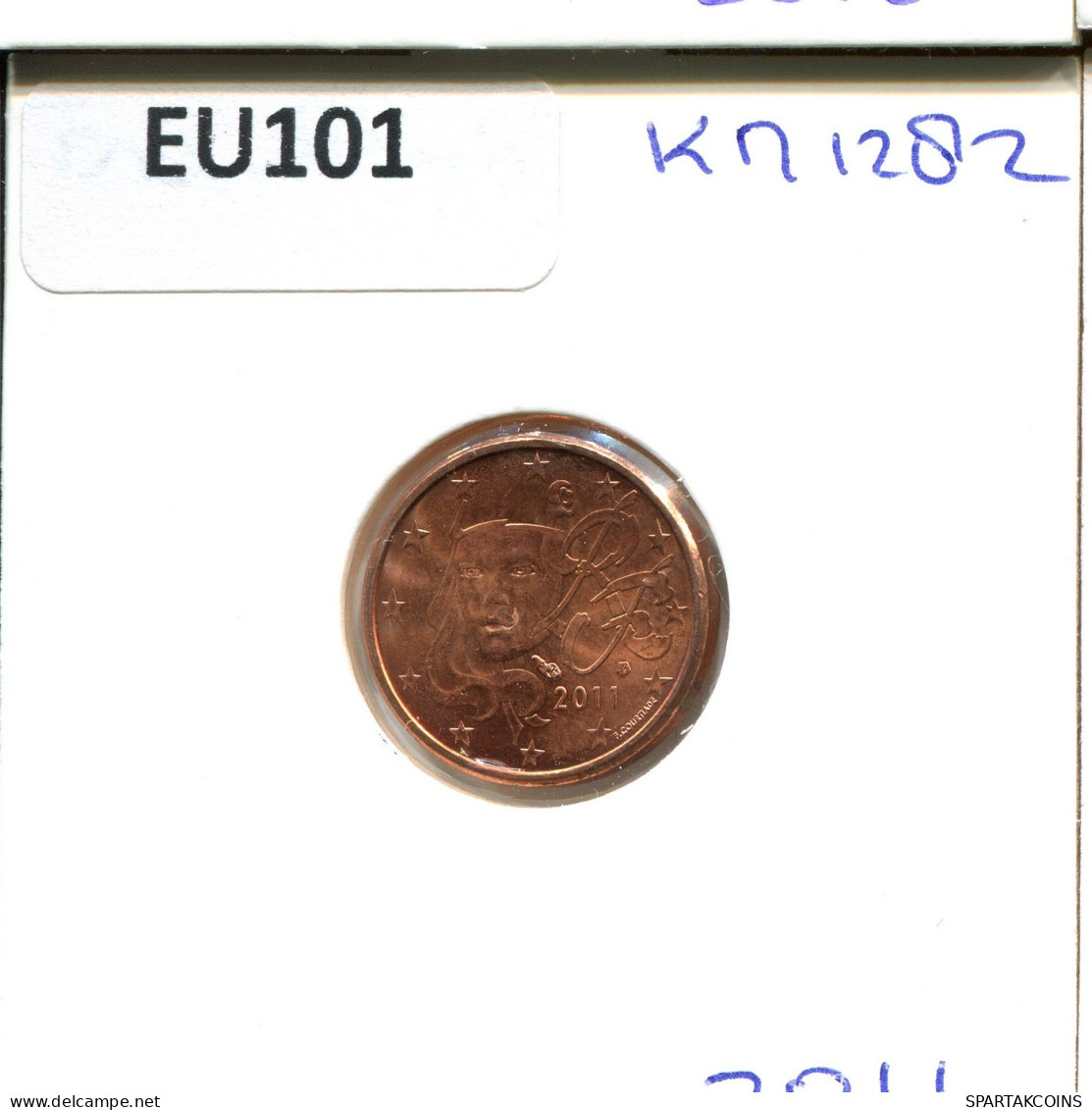 1 EURO CENT 2011 FRANKREICH FRANCE Französisch Münze #EU101.D.A - France