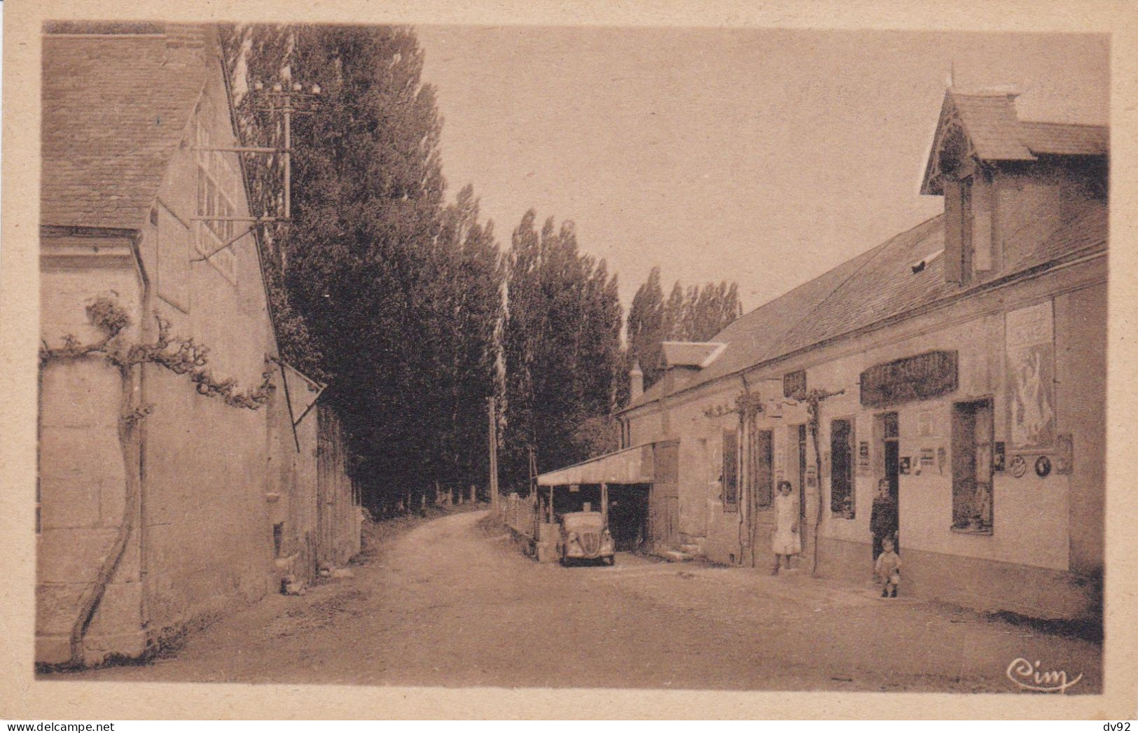 LOIR ET CHER SAINT RIMAY ROUTE DE LA GARE ET CAFE SOURIAU - Autres & Non Classés