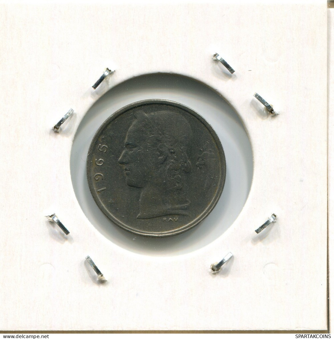 1 FRANC 1965 DUTCH Text BELGIEN BELGIUM Münze #AR290.D.A - 1 Franc