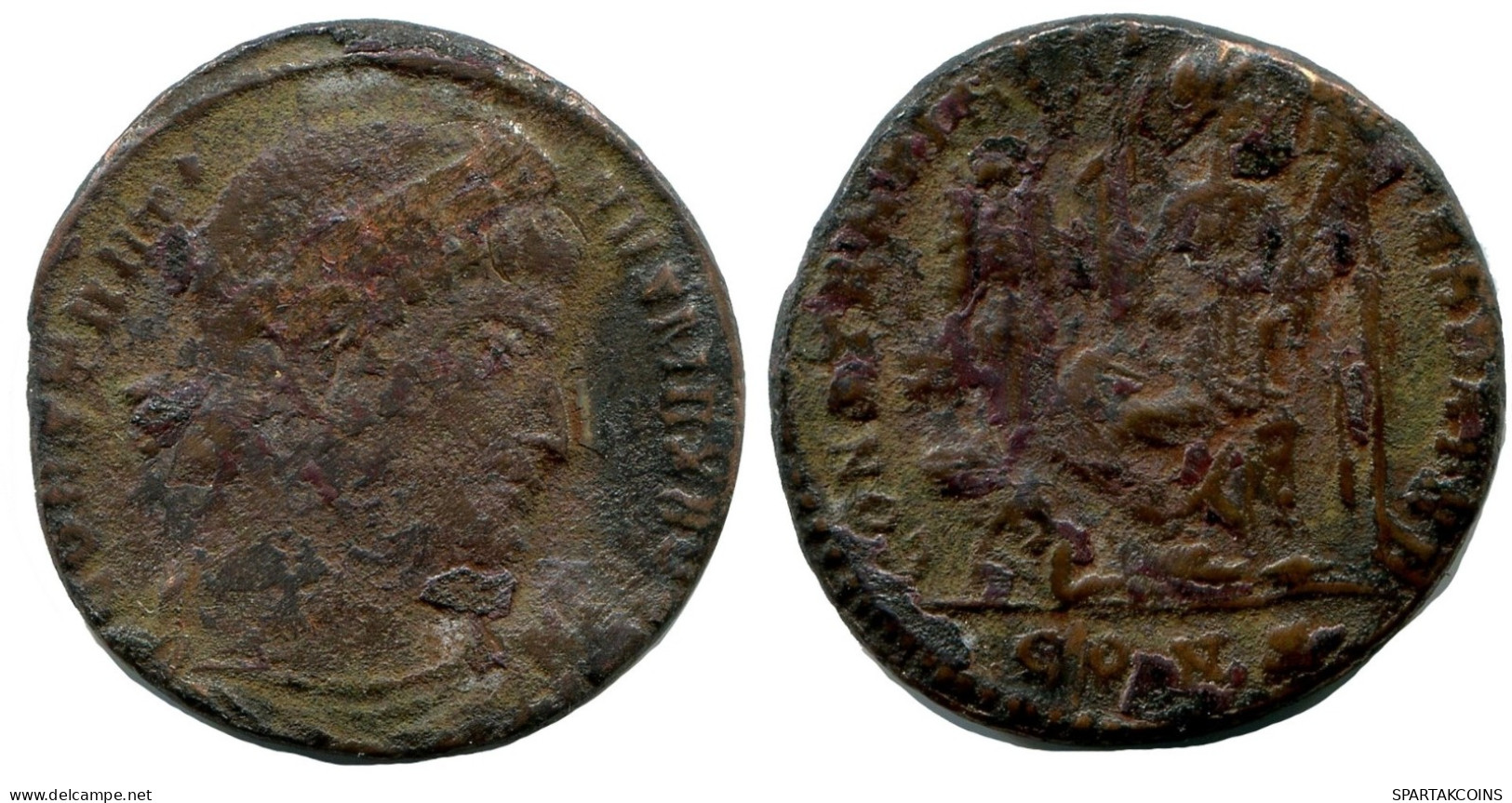 CONSTANTINE I MINTED IN CONSTANTINOPLE FOUND IN IHNASYAH HOARD #ANC10816.14.D.A - The Christian Empire (307 AD To 363 AD)