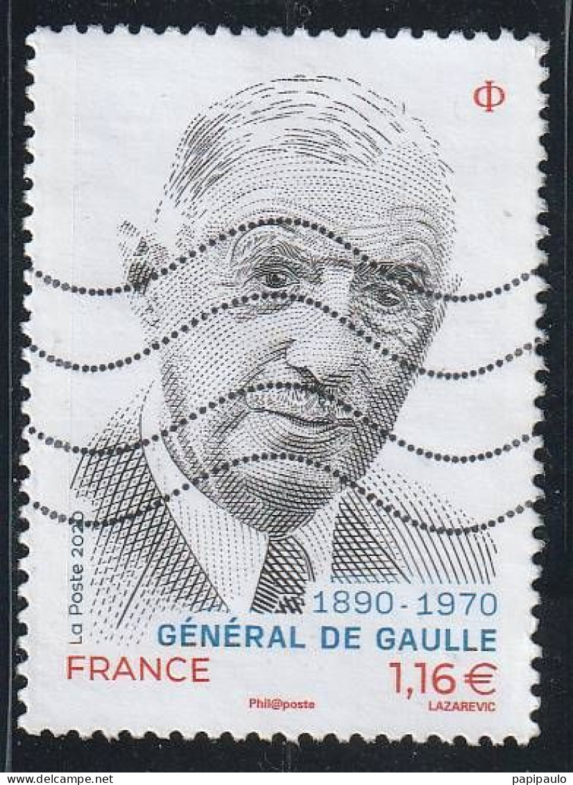 FRANCE 2020 Y&T 5445   Ch. De Gaulle - Used Stamps