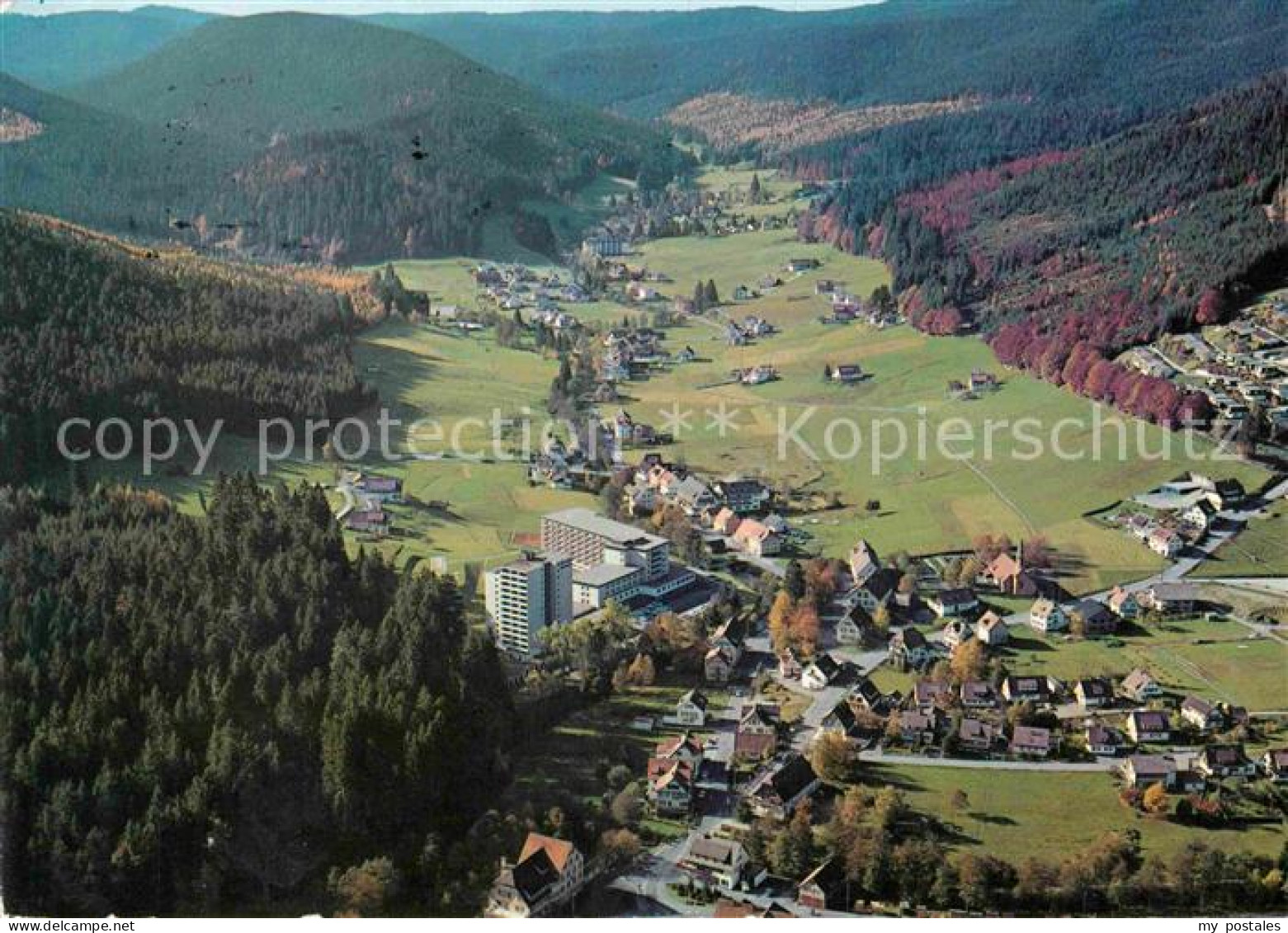 72723958 Baiersbronn Schwarzwald Fliegeraufnahme Obertal Schwarzwald-Sanatorium  - Baiersbronn