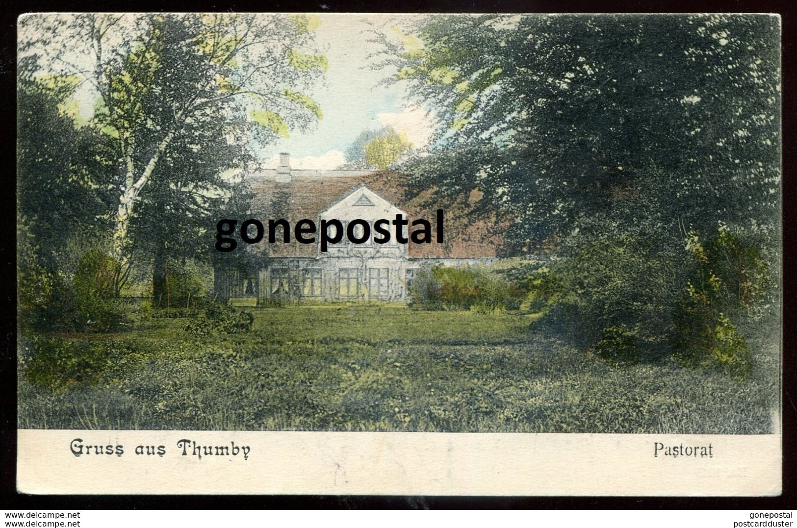 GERMANY Gruss Aus Thumby 1910s Pastorat (h1578) - Other & Unclassified